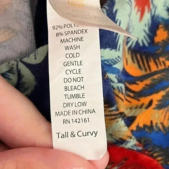 Lularoe Leggings size TC Palm trees - Picture 3 of 3